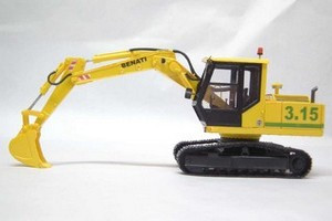 1/50 Excavator Benati 3.15 Tracks - Handmade Resin Model