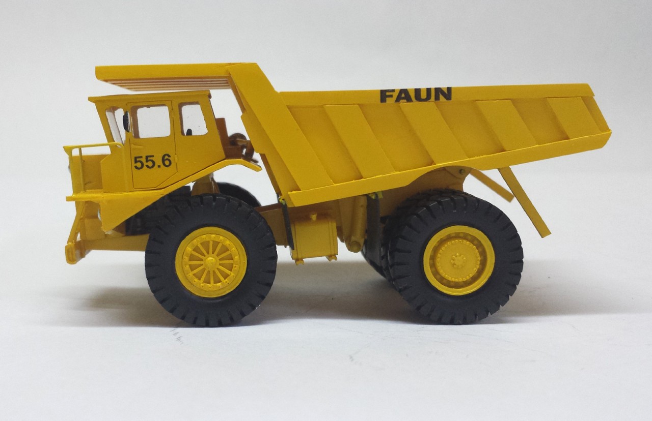 HO 1/87 FAUN K55.6 Dump Truck - ReadyMade Resin Model - Image 2