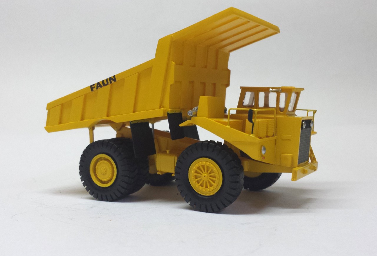 HO 1/87 FAUN K55.6 Dump Truck - ReadyMade Resin Model - Image 4