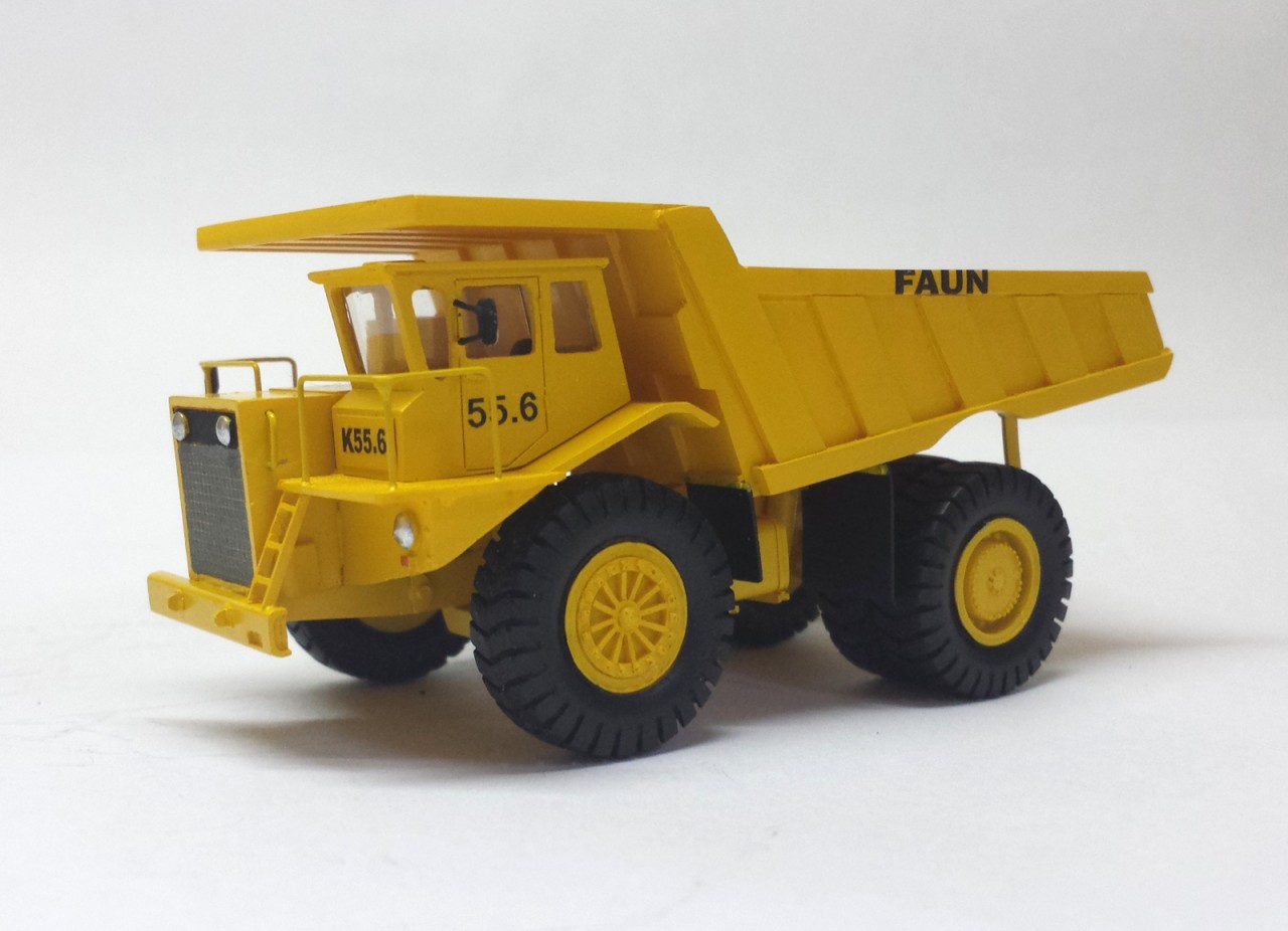 HO 1/87 FAUN K55.6 Dump Truck - ReadyMade Resin Model - Image 6