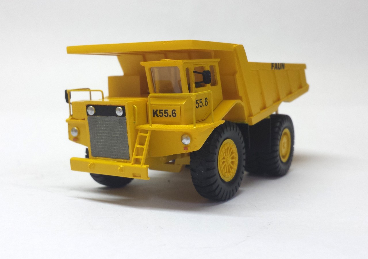 HO 1/87 FAUN K55.6 Dump Truck - ReadyMade Resin Model - Image 7