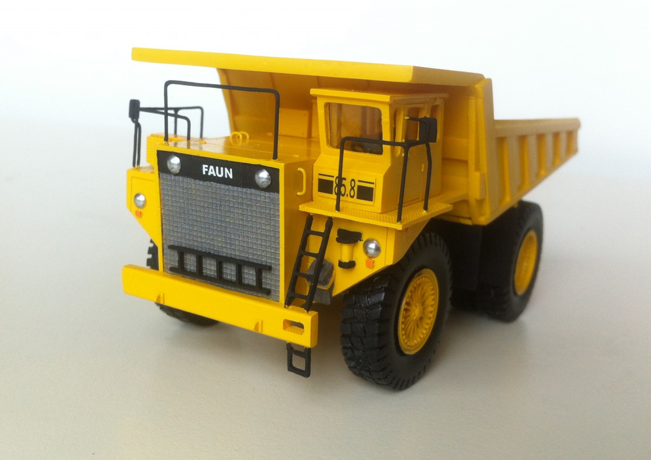 HO 1/87 FAUN K85 Dump Truck - Handmade Resin Model - Image 7