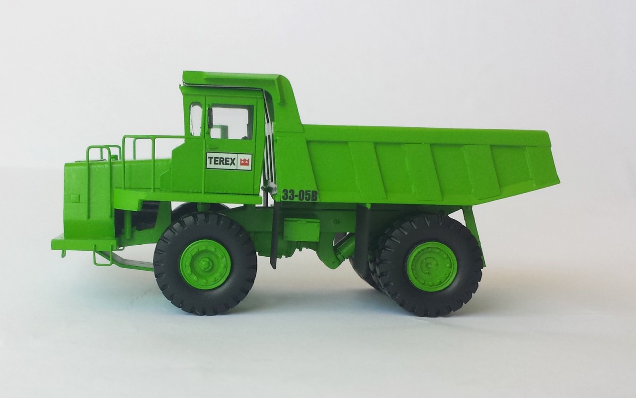 HO 1/87 Terex 33-05B Muldenkipper 30ton - Ready Built Resin Model - Image 6
