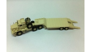 HO 1/87 Low Bed LOHR Semi-Trailer SMC 60ton - Ready Built Resin Model