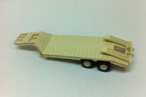 HO 1/87 Low Bed Semi-Trailer - Ready Built Resin Model